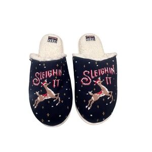 Reef Tipsyelves Sleighin It! Slippers WMN Size 11 Christmas Reindeer
